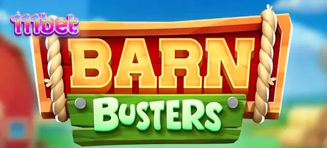 Cena vibrante e animada do slot Barn Busters com ovelhas e o lobo
